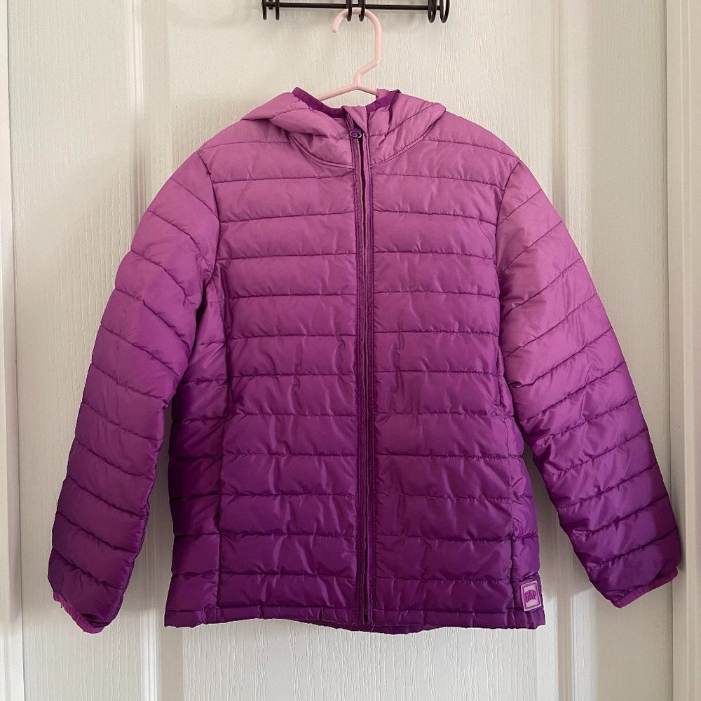 Gap Kids Purple Ombre Light-Weather Jacket with Hoodie, Size Medium